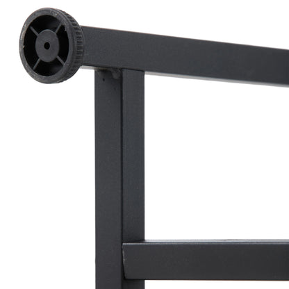 2-Tier Narrow Marble-Effect Console Table
