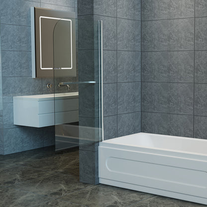 180 Degree Rotation Over Bath Shower Screen With Handle