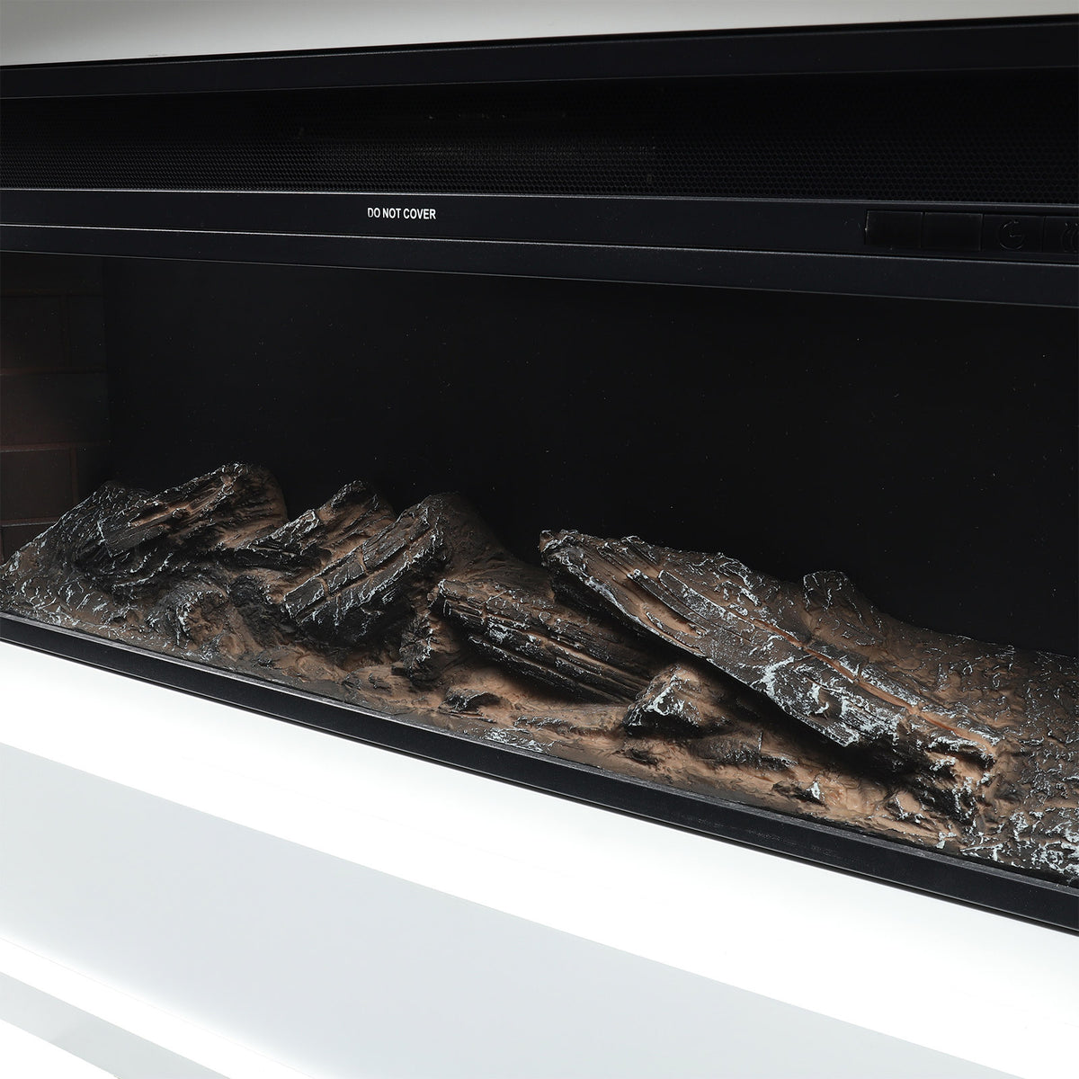 120cm W Electric Fireplace Mantel with 7 Multi-Color Flames