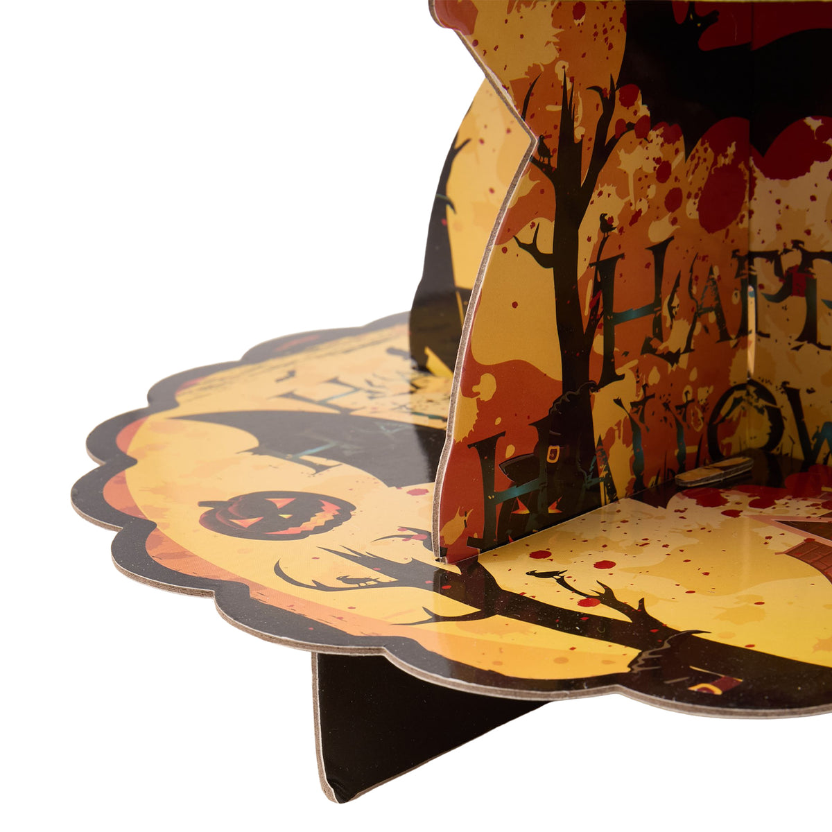 3-Tier Halloween Cardboard Cupcake Display Stand
