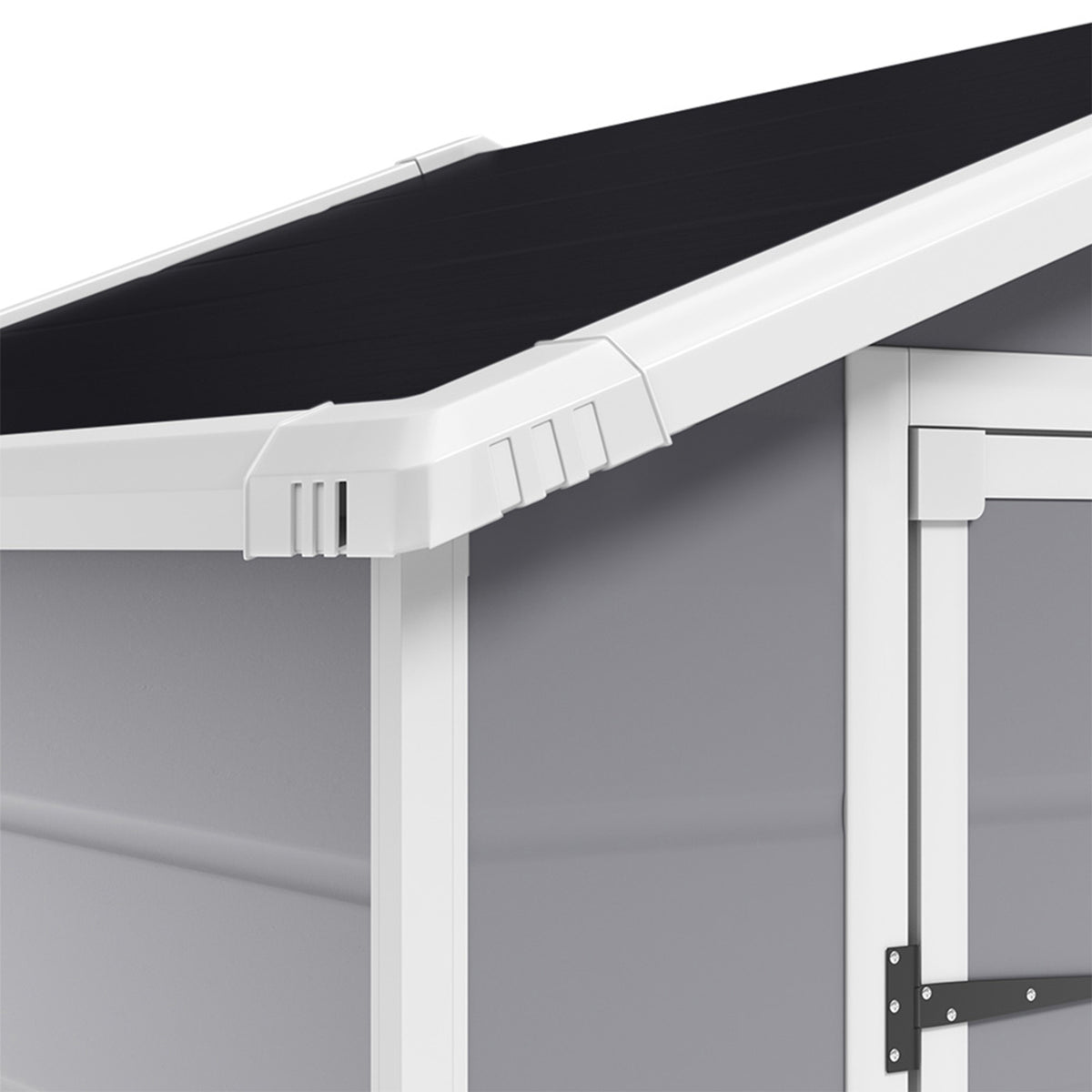 6 x 4.4 ft Plastic Garden Storage Shed with Apex Roof & Double Doors