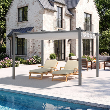 Aluminium Pergola with Retractable Roof