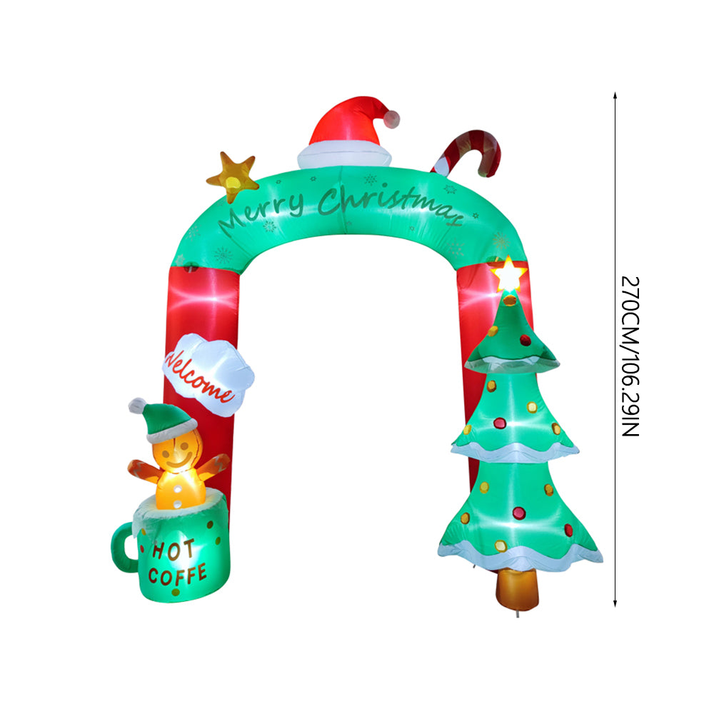 9FT/2.7M Christmas Blow-up Archway Inflatable Model Decoration