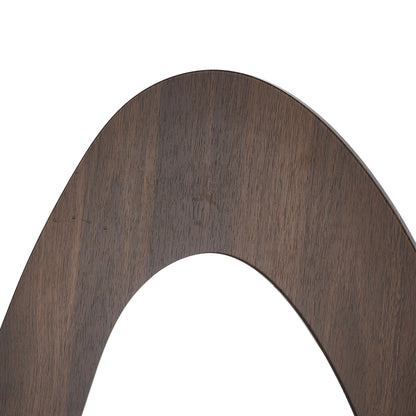 Wooden Frame Full Length Mirror with Mirror Base