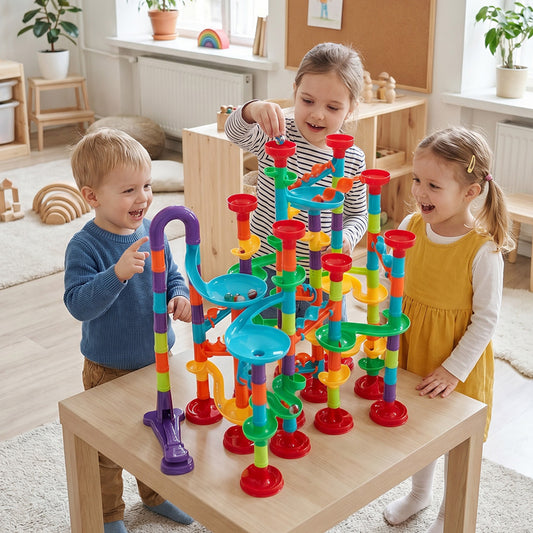 Marble Run Race Track Toy Set Construction Building Blocks Toys
