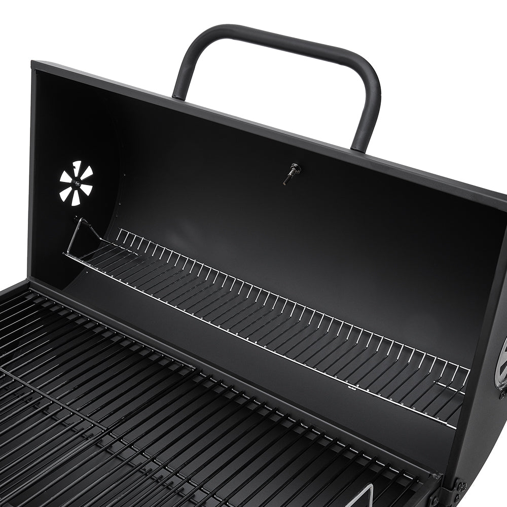 Outdoor Garden Charcoal Smoker BBQ Grill with Wheels