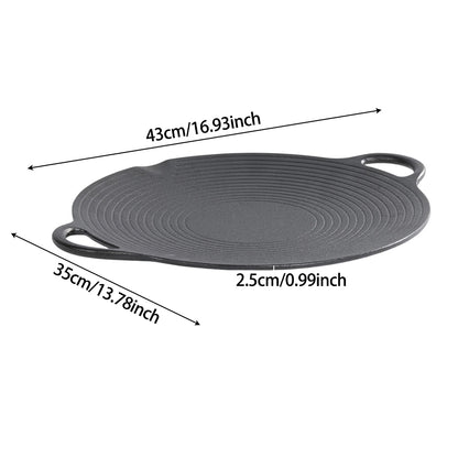 Pre-Seasoned Round Cast Iron Grill Pan
