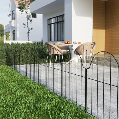 10Pcs Metal Garden Fences