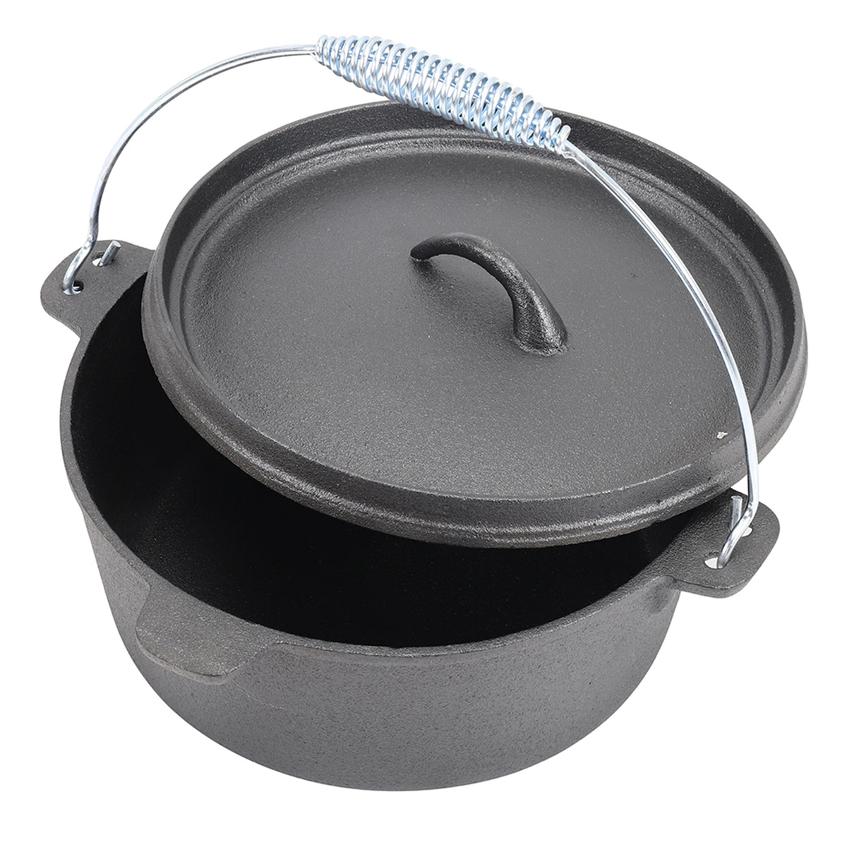 4.5L Cast Iron Camp Dutch Oven with Lid