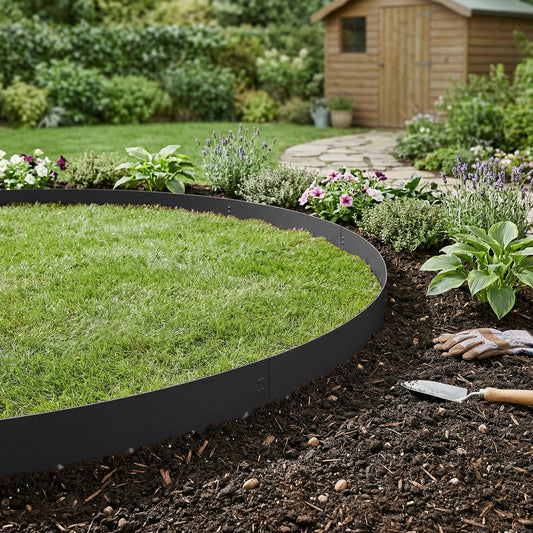 6 Pcs Metal Garden Edging Borders