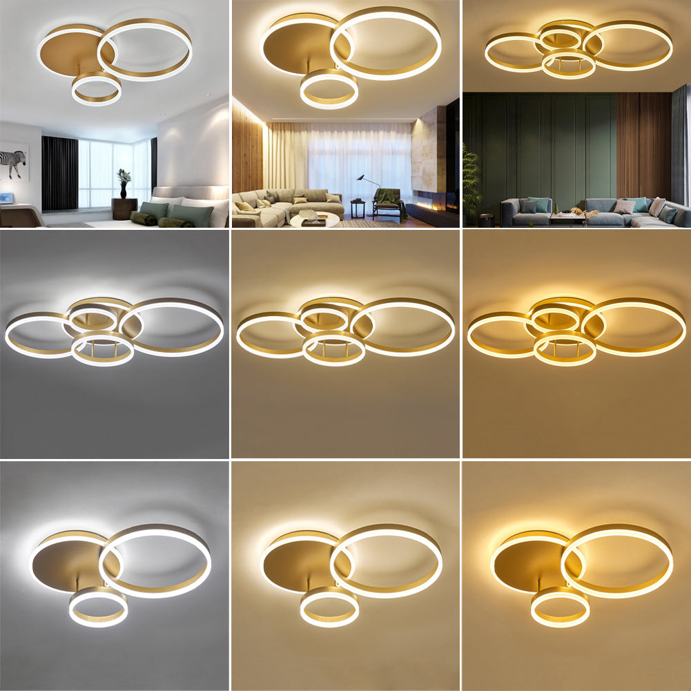 Classic Golden Loops Energy Efficient LED Ceiling Light