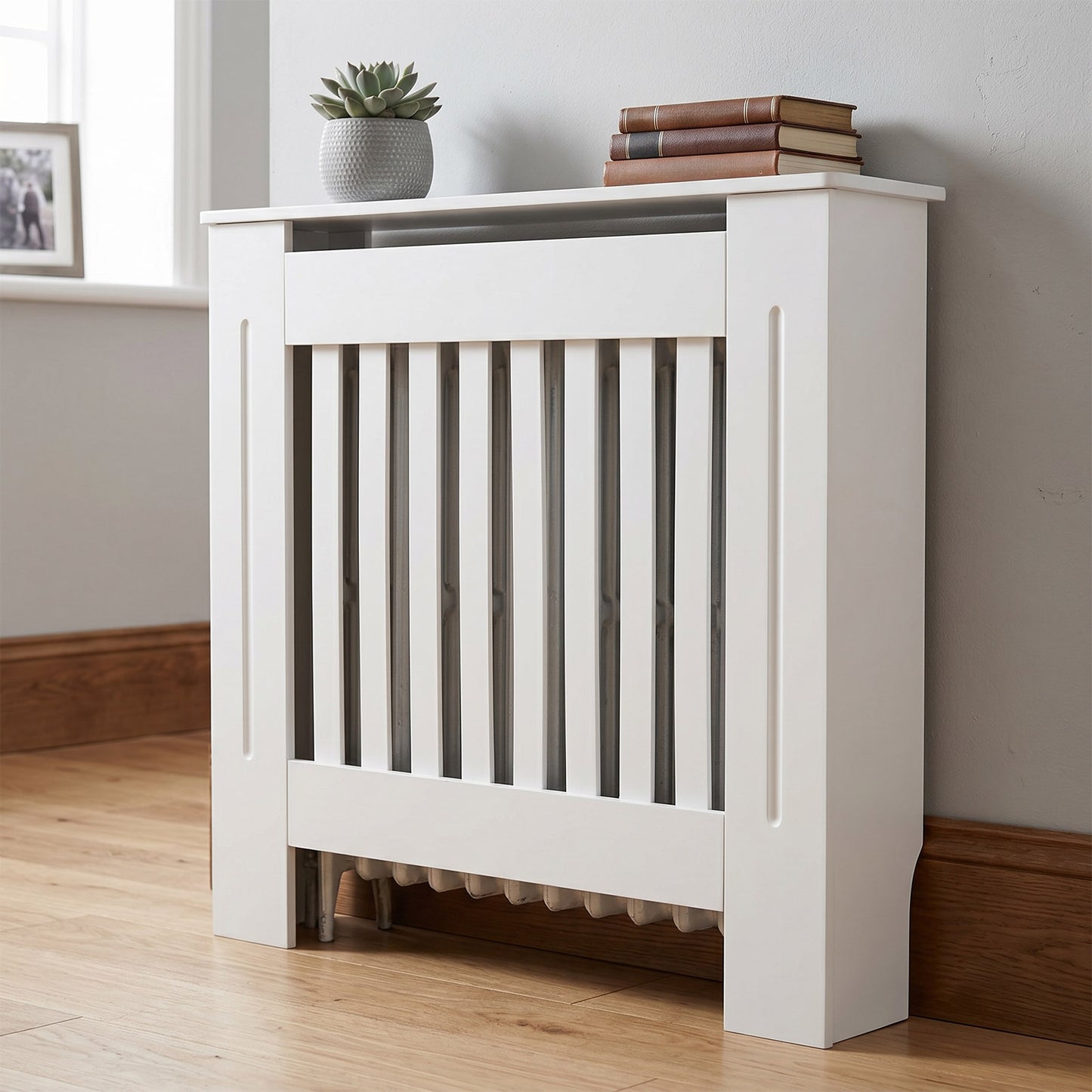 Modern Vertical Slat Radiator Cover