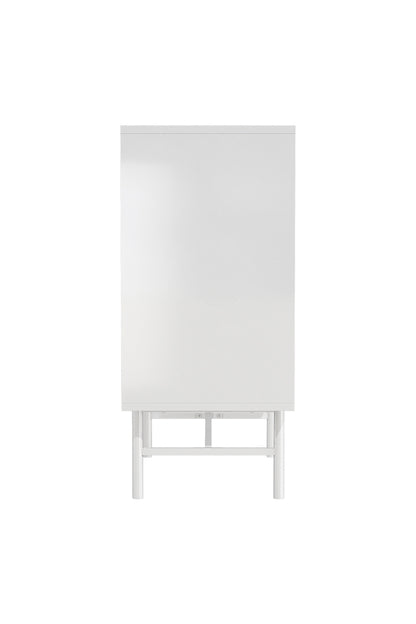 3-Tier Bedroom Striped Storage Cabinet