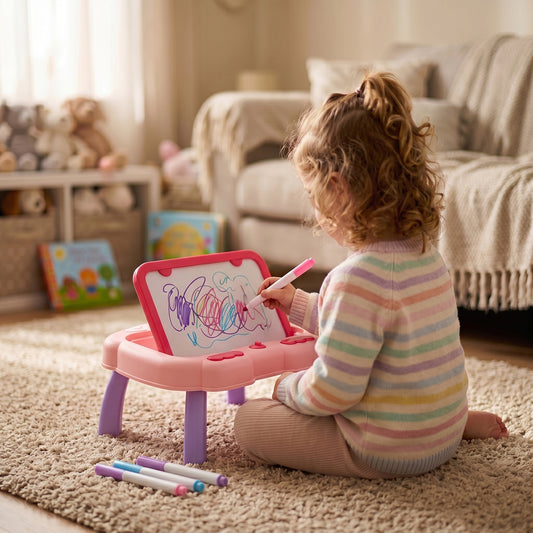Double-Sided Cartoon Magnetic Drawing Board for Kids