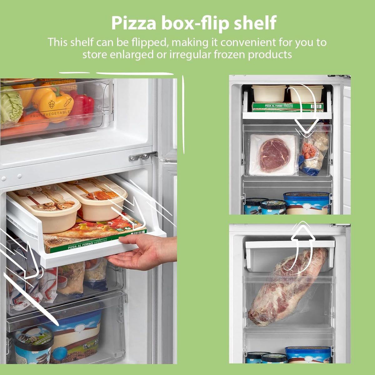 174L Freestanding Low Frost Fridge Freezer