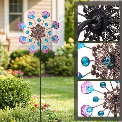 Outdoor Metal Wind Spinner for Garden & Patio