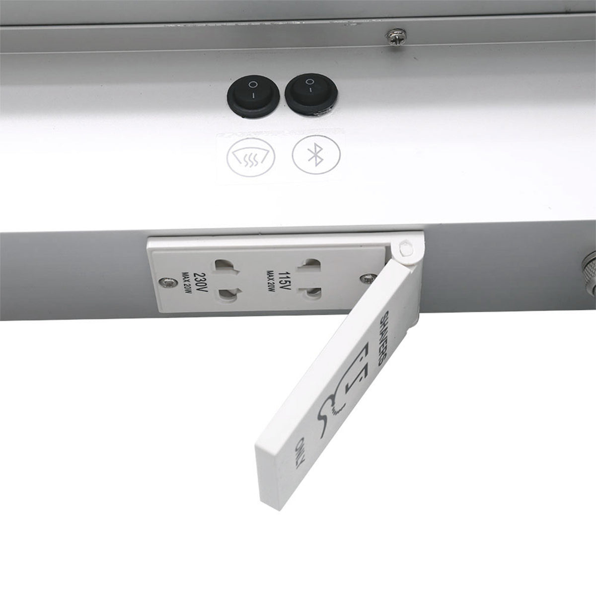 Wall-Mounted Bathroom LED Mirror Cabinet with Adjustable Shelves
