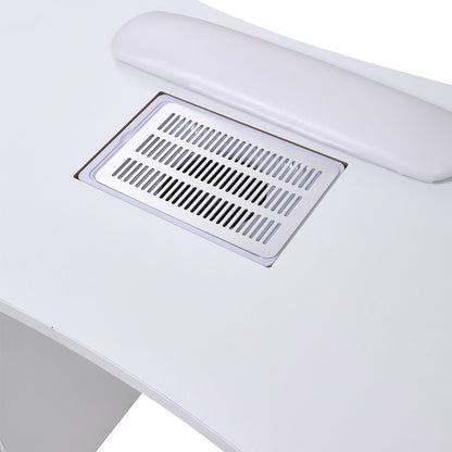Manicure Table with Dust Collector and Wrist Cushion