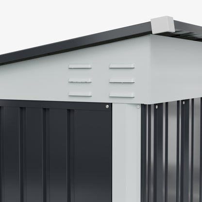 4x8 FT Pent Roof Garden Tool Shed Outdoor Patio Storage House