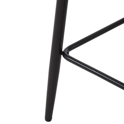 Set of 2 Sherpa Fleece Upholstered Bar Stools