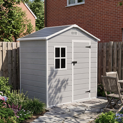 6x4FT Outdoor Plastic Storage Shed
