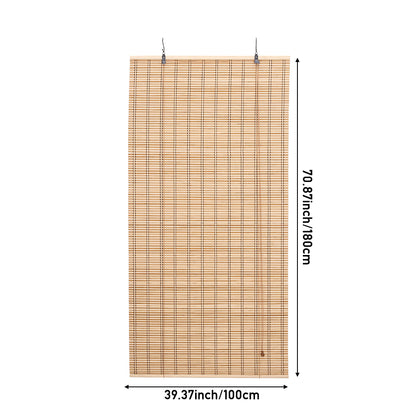 Natural Roll-Up Bamboo Blinds for Windows