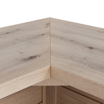 125cm Rustic Wooden Home Bar with Pine Countertop