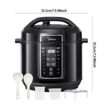 1200W Multifunctional Household Pressure Cooker 7.6L Stainless Steel Inner Pot