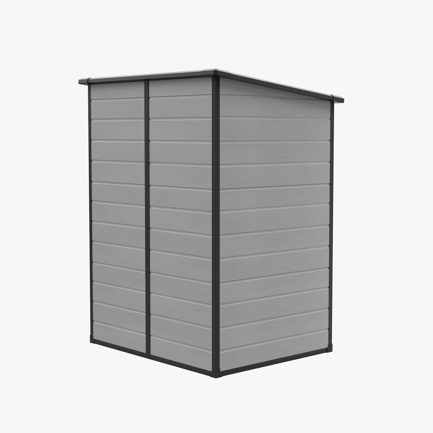5x4 FT Pent Roof Garden Plastic Storage Shed