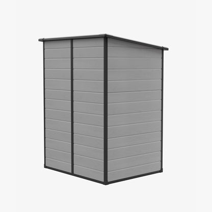 5x4 FT Pent Roof Garden Plastic Storage Shed