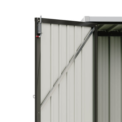 4.6 x 2.9 ft Metal Garden Storage Shed with Pent Roof & Lockable Doors