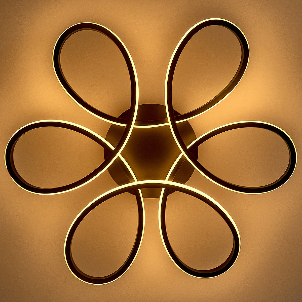 Modern Acrylic Petal LED Semi Ceiling Light