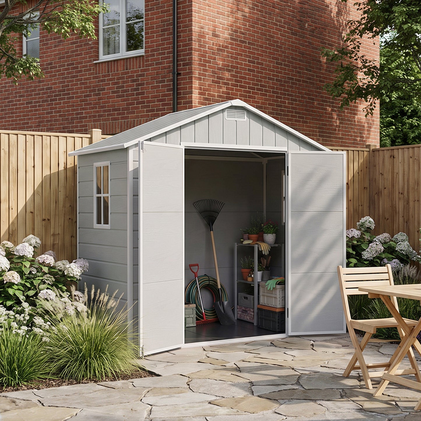 8x4 FT Large Garden Storage Shed