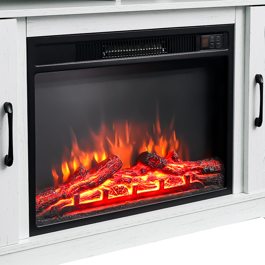 Insert Electric Fireplace TV Stand with Timer and Remote
