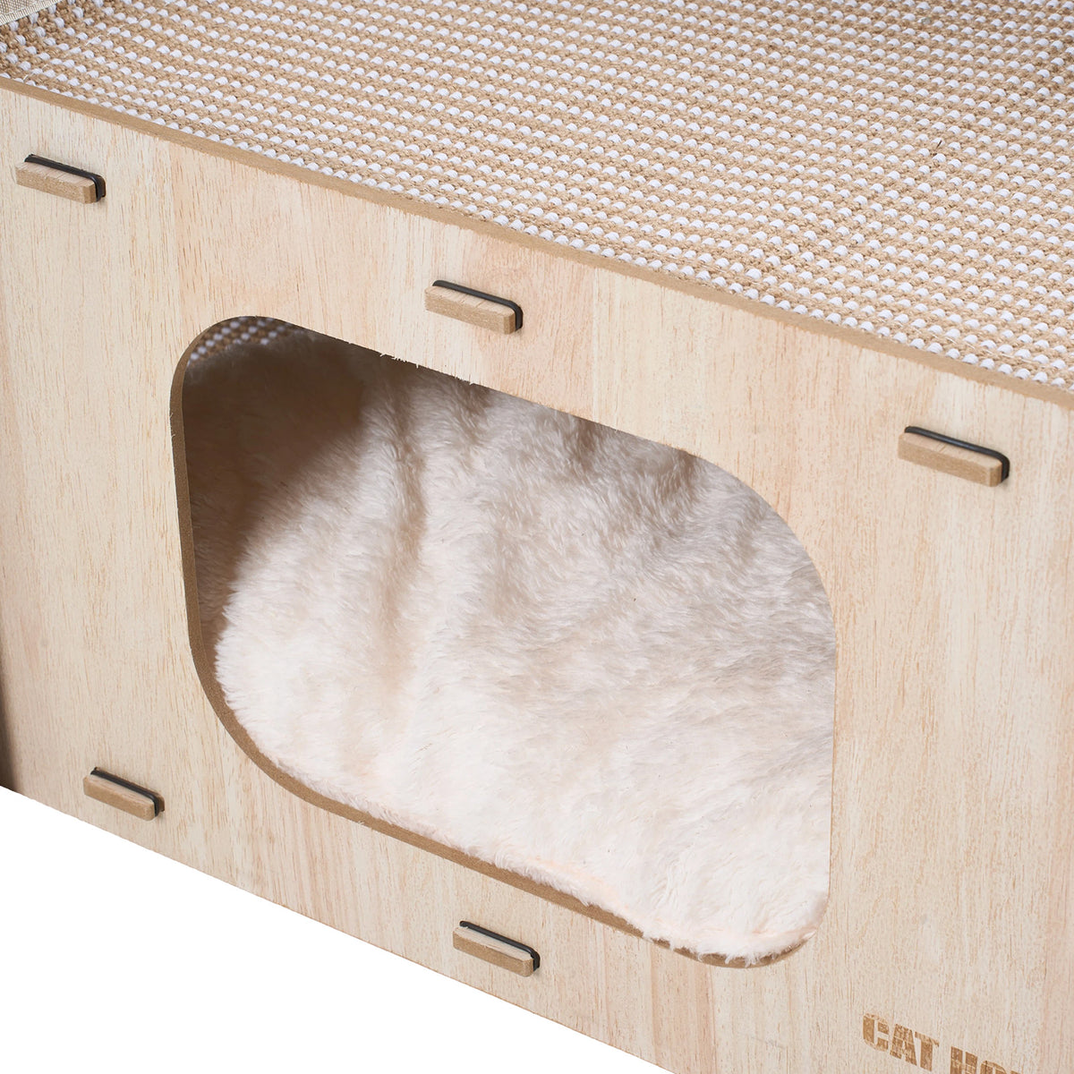 2-Tier Multifunctional Cat House Cave Pet Bed