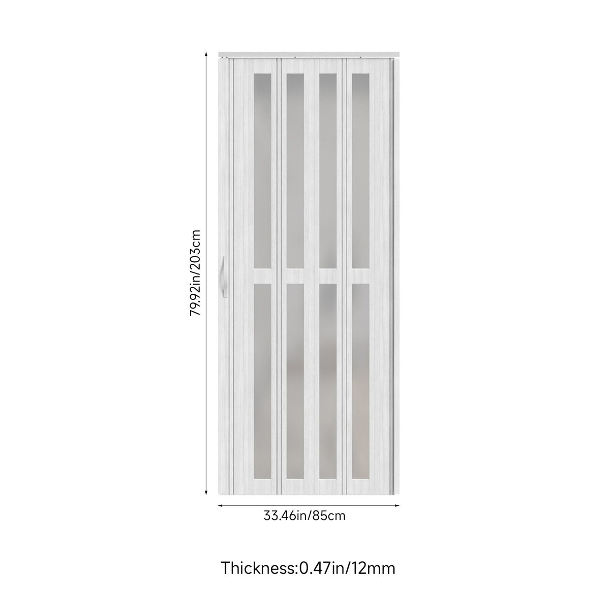 Magnetic Sliding PVC Concertina Folding Door