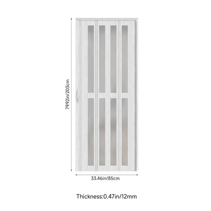Magnetic Sliding PVC Concertina Folding Door