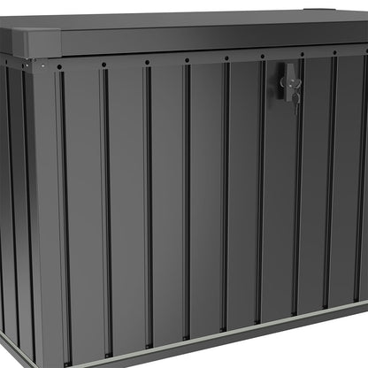 400L Metal Outdoor Storage Box with Lockable Lid