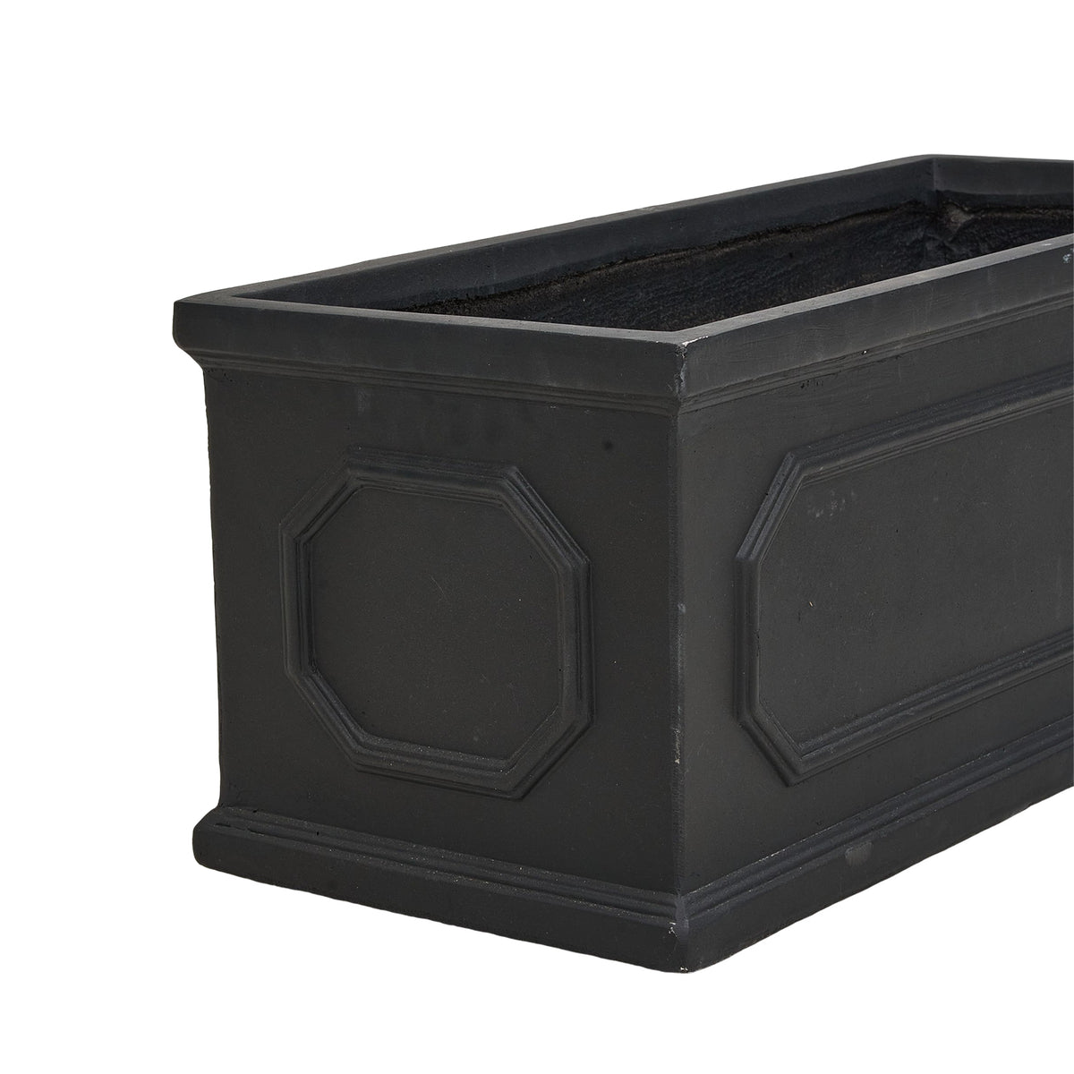 70cm Black Cement Flower Pot