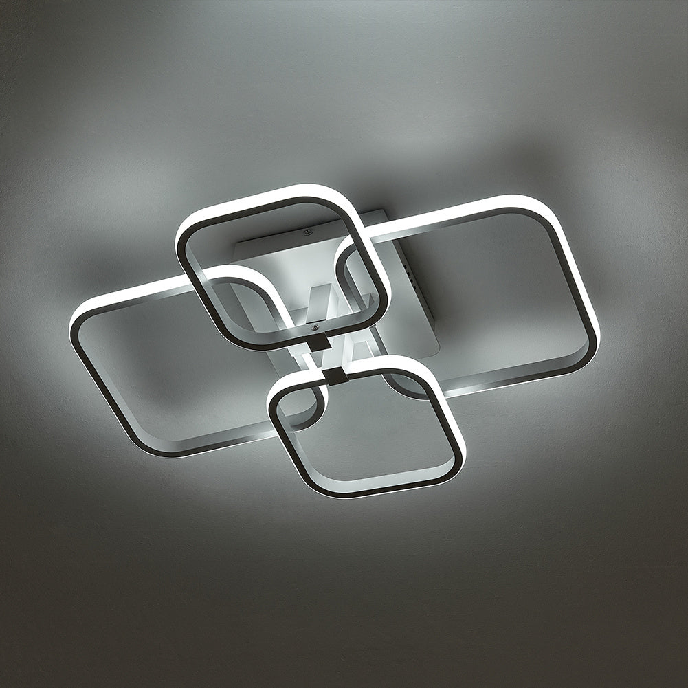 4 6 Heads Contemporary LED Energy efficient Light adjusted Semi Flush Ceiling Light