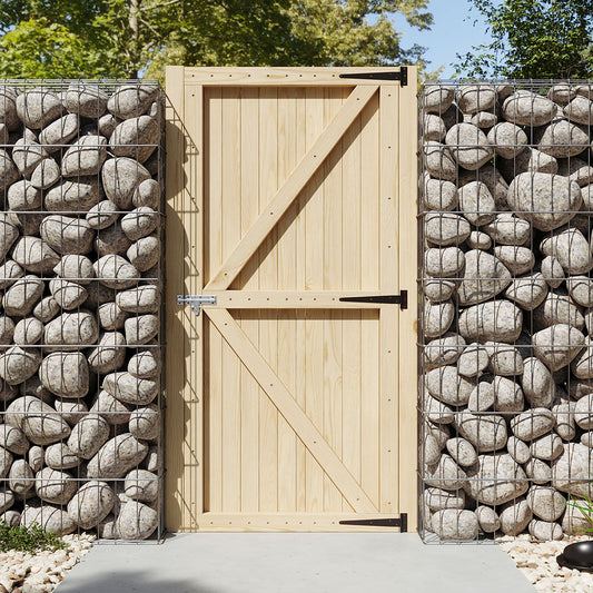 83cm Wide Wooden Garden Fence Panels 180cm High