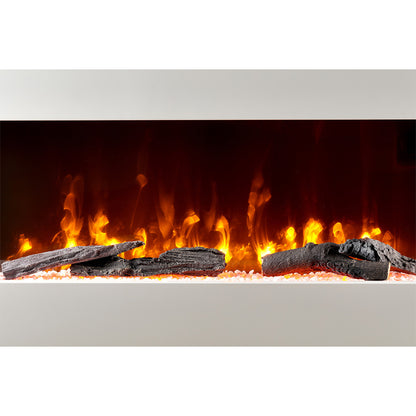 Wall-Mounted Electric Fireplace with Remote Control