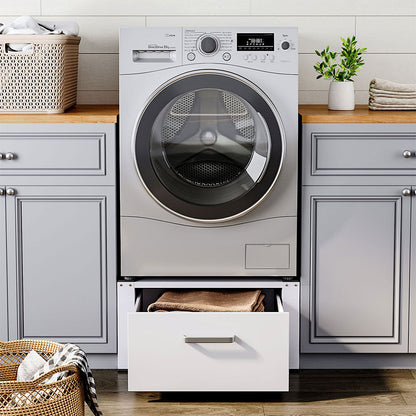 Washing Machine Dryer Pedestal with Drawer