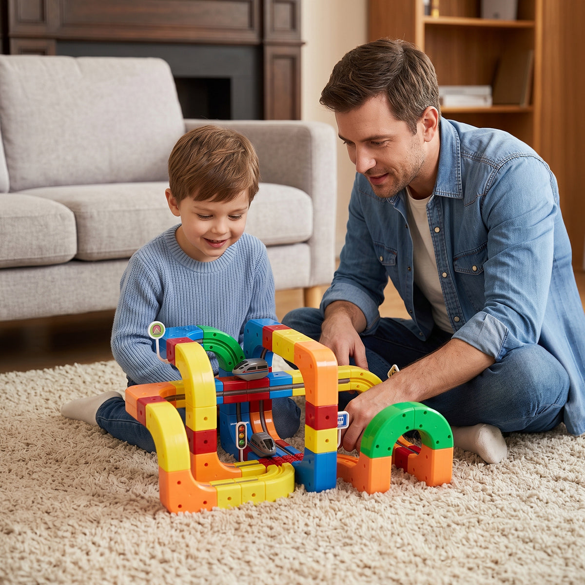 Electric Train Set for Kids