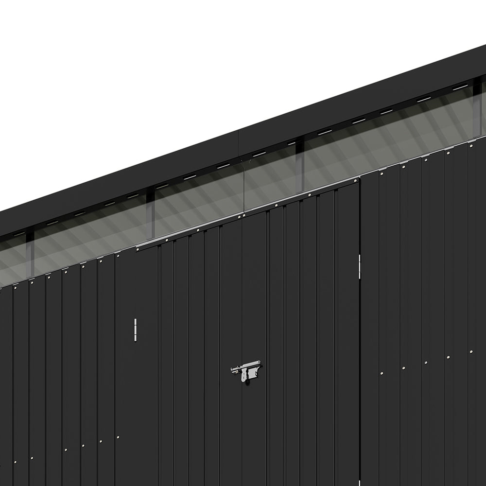 13x10FT Metal Garden Shed with Double Doors