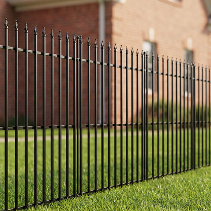 5-Pack Decorative Metal Garden Fence Panels