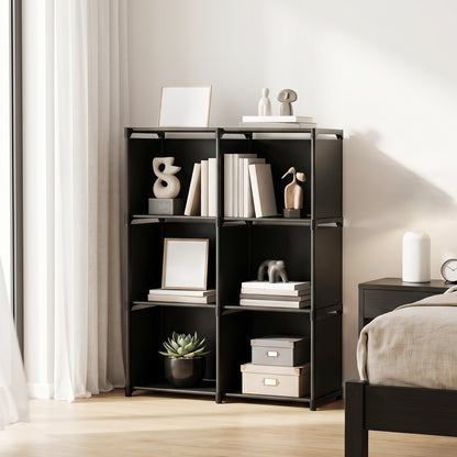 Freestanding Multi-tier Bookshelf Storage Shelf