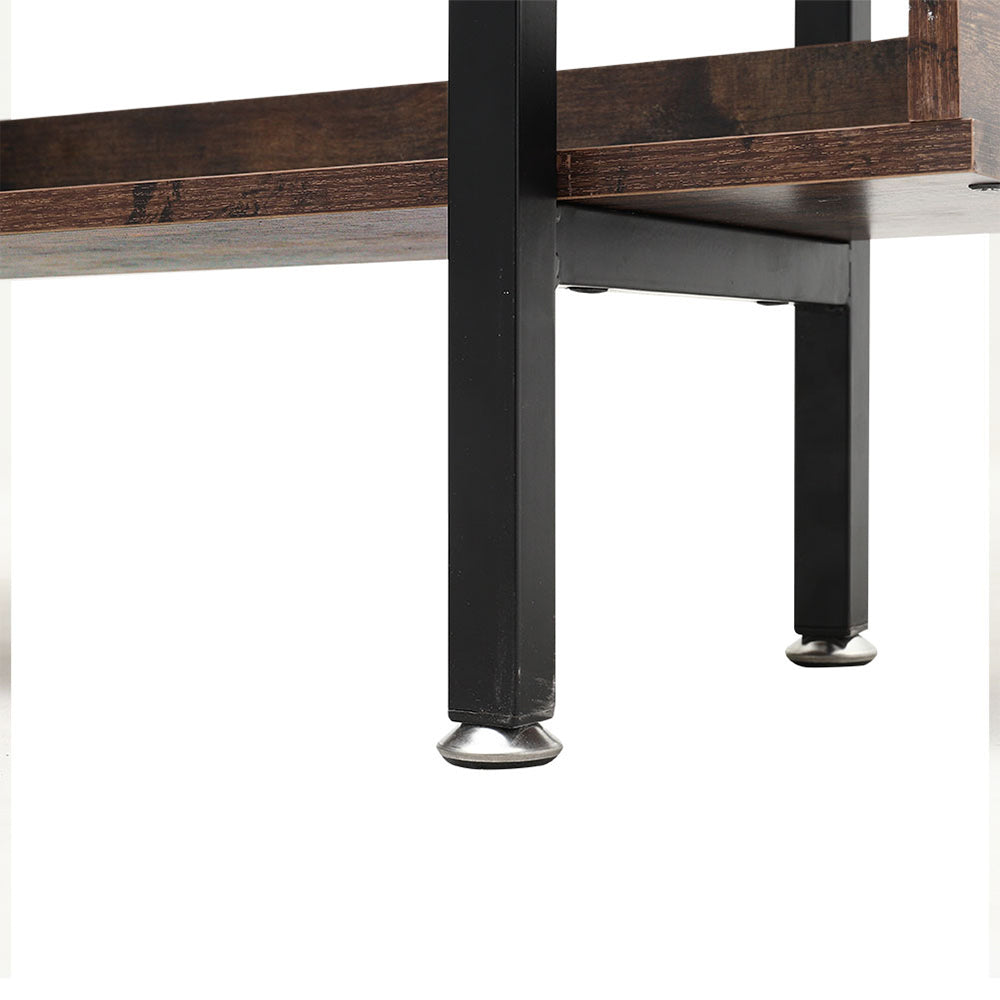 5 Tier Industrial Shelving Unit Bookcase Display Shelf