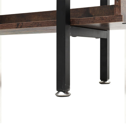 5 Tier Industrial Shelving Unit Bookcase Display Shelf