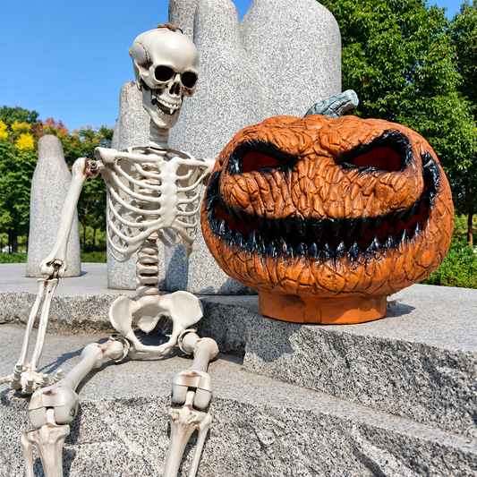Spooky LED Light Up Pumpkin for Halloween Decoration
